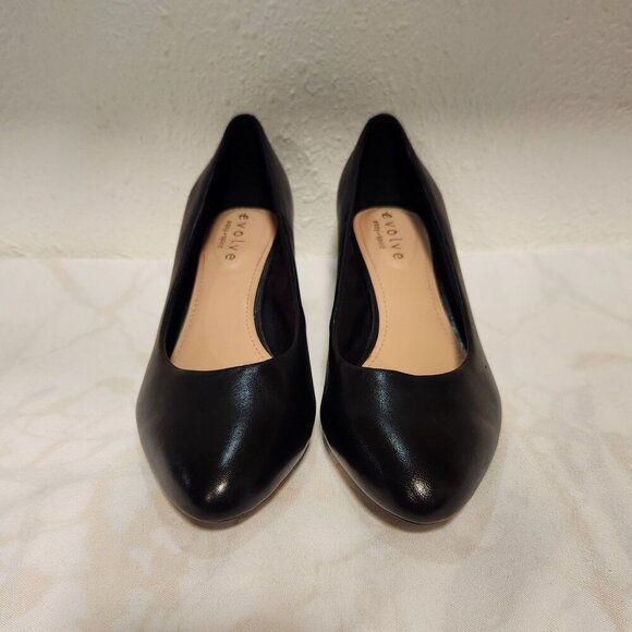 Easy Spirit‎ Women's Size 6.5W Black Evolve Robin Pump Slip On Block Heel - Picture 1 of 8